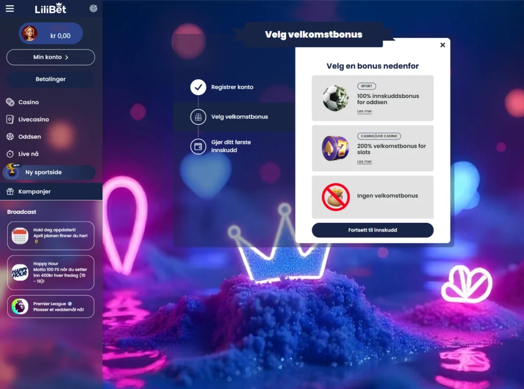 Slik henter du de eksklusive bonusene. Velg din eksklusive bonus