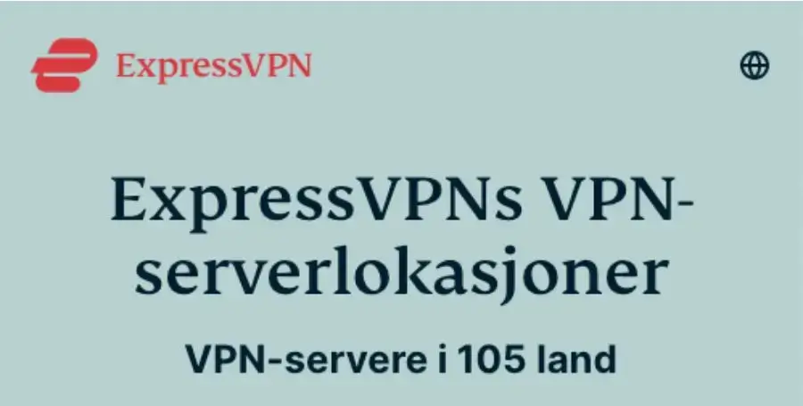 ExpressVPN serverlokasjoner