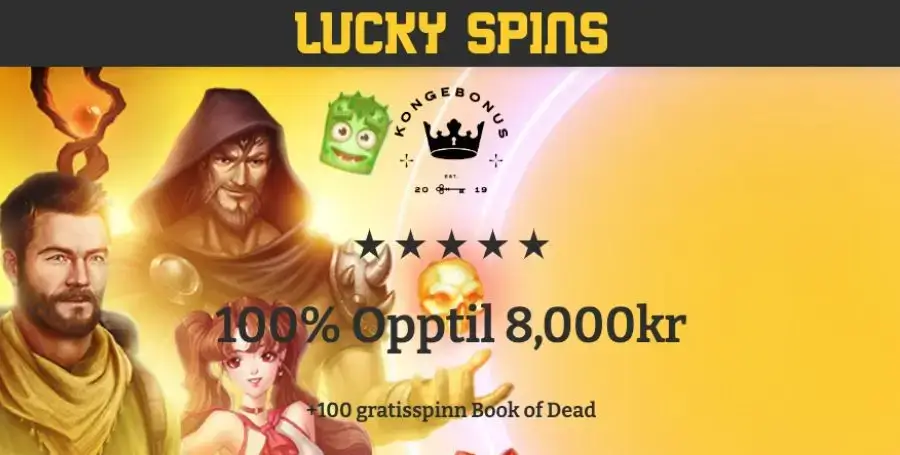 Lucky Spins – få et eksklusivt Kongebonus tilbud