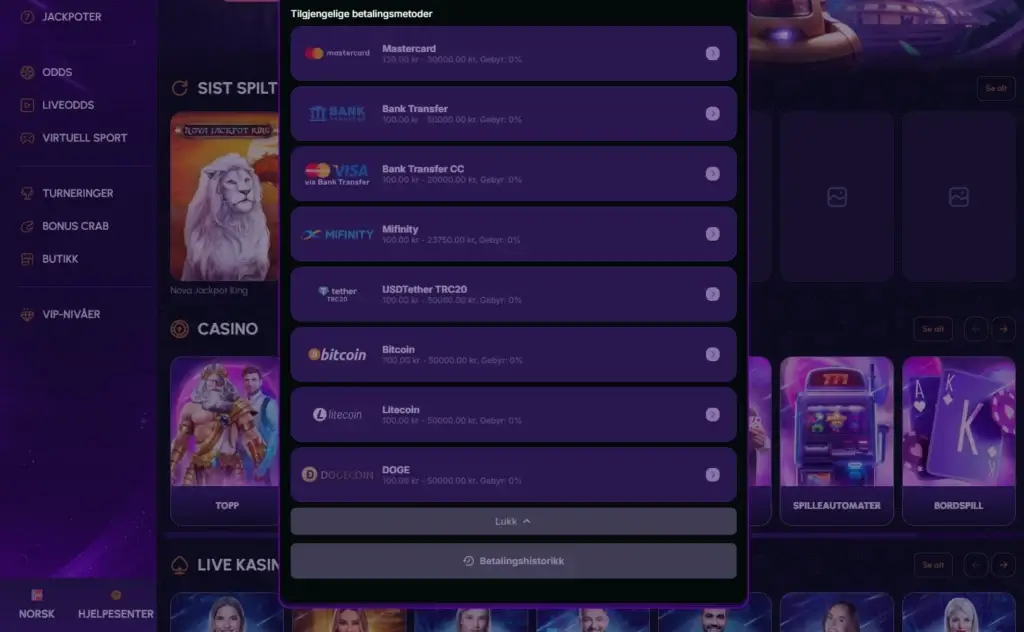 Slik gjør du uttak hos casinoer 