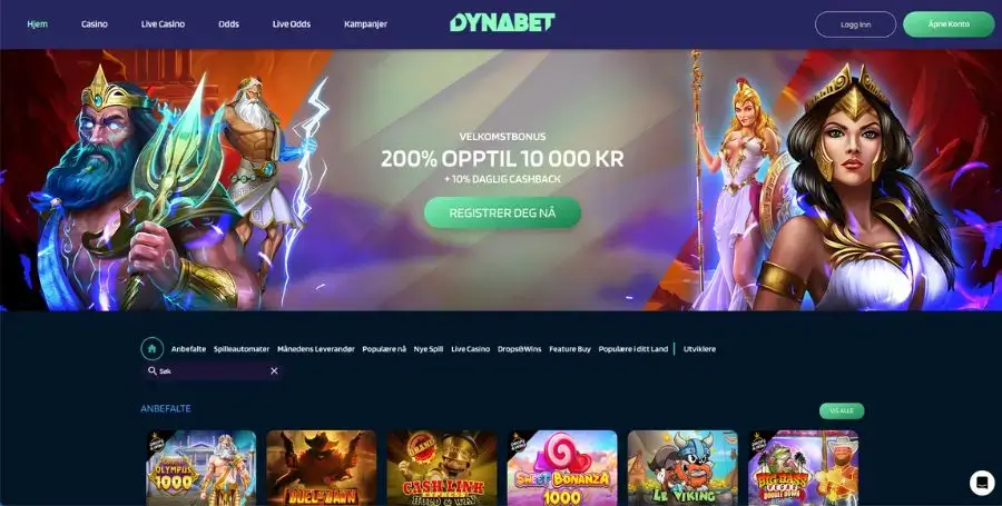 Dynabet forside