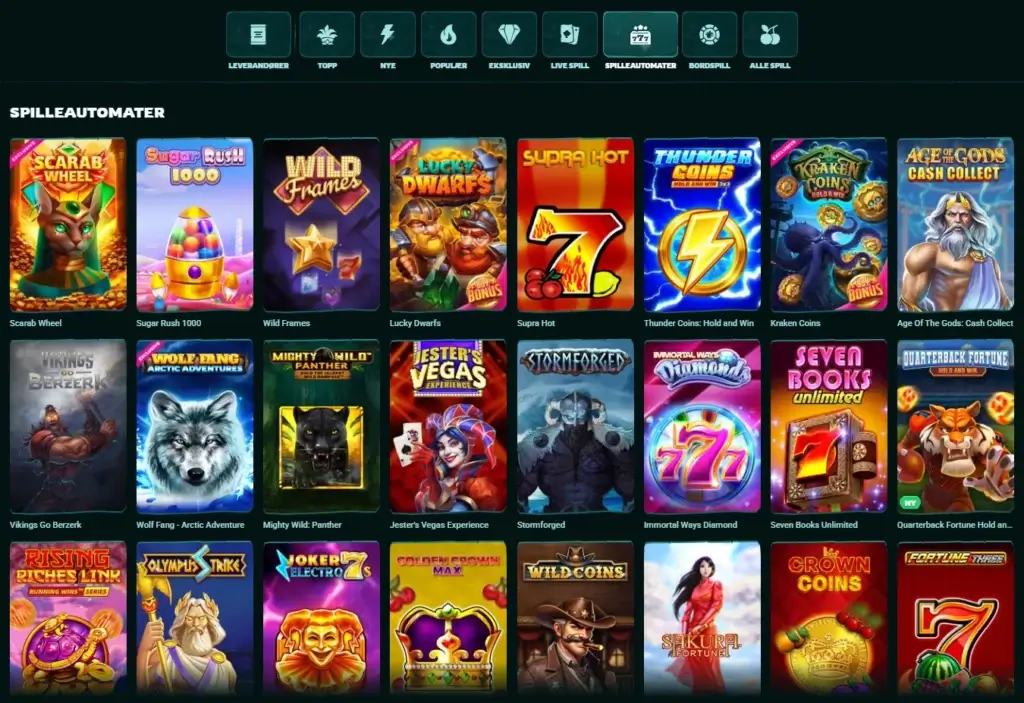 Spilleautomater hos Playio